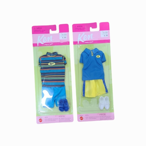 Vintage 1999 Barbie Mattel Ken Outfit Set of 2 - Picture 3 of 8